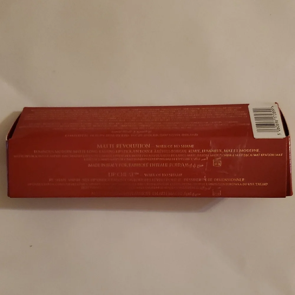 New In Box Authenric Charlotte Tilbury Walk of No Shame Lip Kit Lipstic+pencil